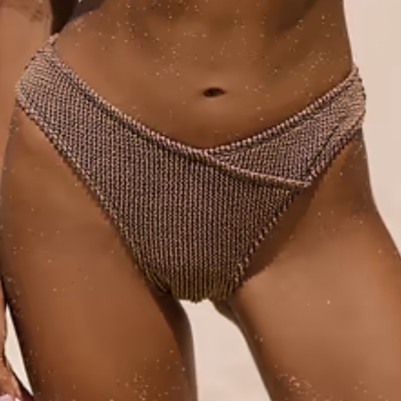 Cupshe Rib Mineral Wash Scoop Neck Top & Hipster Bikini Set Size M - Picture 4 of 16